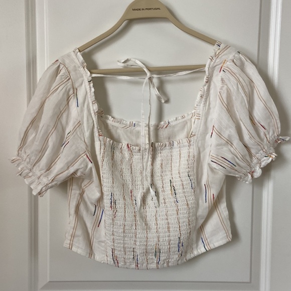 Free People Seratonin Corset Top - Ivory size large NWT - Picture 5 of 8